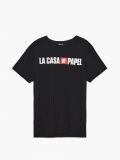 Koszulka z nadrukiem La Casa de Papel - czarny - CROPP - small5