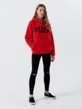 Mikina s kapucňou Stranger Things - červená - CROPP - small2