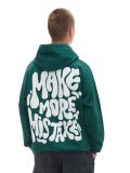 Zielona bluza hoodie z nadrukiem - zielony - CROPP - small3