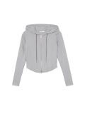 Hanorac cu glugă și fermoar - gri-neutru - CROPP - small4