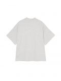 Szara koszulka oversize - jasny szary - CROPP - small4