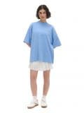 Niebieska koszulka oversize - niebieski - CROPP - small1