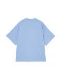 Niebieska koszulka oversize - niebieski - CROPP - small4