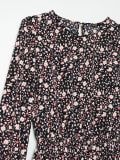 Sukienka w kwiaty - czarny - CROPP - small5