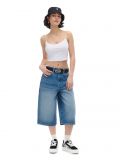 Biały crop top na ramiączkach - biały - CROPP - small1