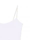 Biały crop top na ramiączkach - biały - CROPP - small3