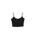 Czarny crop top na ramiączkach - czarny - CROPP - small2