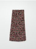 Spódnica midi w kwiaty - czarny - CROPP - small2