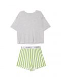 Pijama din două piese - verde-pal - CROPP - small1