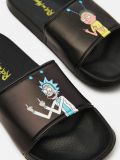 Klapki Rick and Morty - czarny - CROPP - small2