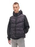 Pikowana kamizelka z nadrukiem - czarny - CROPP - small1