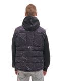 Pikowana kamizelka z nadrukiem - czarny - CROPP - small4