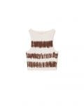 Jasny crop top z efektem tie-dye - kremowy - CROPP - small2