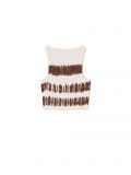 Jasny crop top z efektem tie-dye - kremowy - CROPP - small4