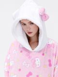 Pătură hanorac de damă Hello Kitty - roz-pastel - CROPP - small2