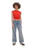 Μπλούζα χωρίς τύπωμα - ΚΟΚΚΙΝΟ - CROPP - small3