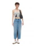 Top con spalline sottili - Grigio chiaro - CROPP - small1