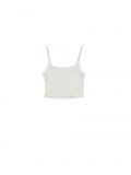 Top con spalline sottili - Grigio chiaro - CROPP - small4
