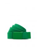 Zielony materiałowy pasek do spodni - zielony - CROPP - small1