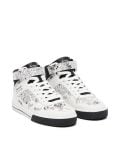 Białe sneakersy z komiksowym nadrukiem - biały - CROPP - small2