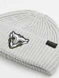 Czapka beanie z naszywką Arcane - beżowy - CROPP - small2