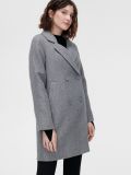Abrigo de doble botonadura jaspeado - Gris claro - CROPP - small2