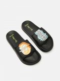 Șlapi Rick and Morty - negru - CROPP - small1