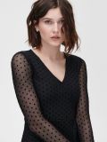 Vestito in jersey trasparente - Nero - CROPP - small1