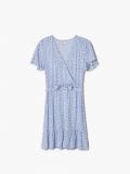 Niebieska sukienka w kwiaty - niebieski - CROPP - small4