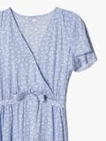 Niebieska sukienka w kwiaty - niebieski - CROPP - small5