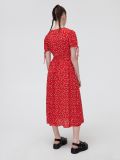 Czerwona sukienka midi w kwiatki - czerwony - CROPP - small3