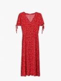 Czerwona sukienka midi w kwiatki - czerwony - CROPP - small4