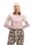 LADIES` OUTER JACKET - ΡΟΖ ΠΑΣΤΕΛ - CROPP - small1