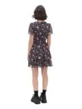 Schwarzes Kleid mit Blumenmuster - Schwarz - CROPP - small3