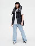 Pikowana kamizelka - czarny - CROPP - small1
