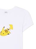 T-shirt bianca con stampa Pokémon Pikachu - Bianco - CROPP - small4