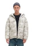 Quilted puffer jacket mit Kapuze - Weiß - CROPP - small1