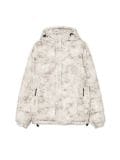 Quilted puffer jacket mit Kapuze - Weiß - CROPP - small2