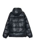 Czarna kurtka puffer z efektem skóry - czarny - CROPP - small6