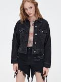 Jeansjacke - Schwarz - CROPP - small1