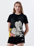 Pijama din două piese Disney - negru - CROPP - small1