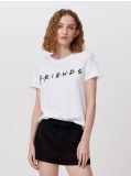 Dwuczęściowa piżama Friends - biały - CROPP - small1