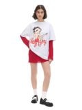 Nyomott mintás fehér póló Betty Boop - fehér - CROPP - small1
