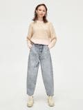 Jasnoszare jeansy barrel - jasny szary - CROPP - small1