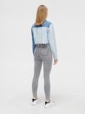 Szare jeansy skinny z efektem sprania - jasny szary - CROPP - small3