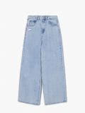 Jeansy wide leg z efektem sprania - niebieski - CROPP - small4