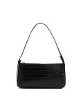 Czarna torebka z imitacji skóry - czarny - CROPP - small3
