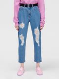 Niebieskie mom jeans z paskiem - niebieski - CROPP - small2