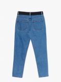 Niebieskie mom jeans z paskiem - niebieski - CROPP - small6