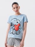 Dwuczęściowa piżama SNOOPY - błękitny - CROPP - small1